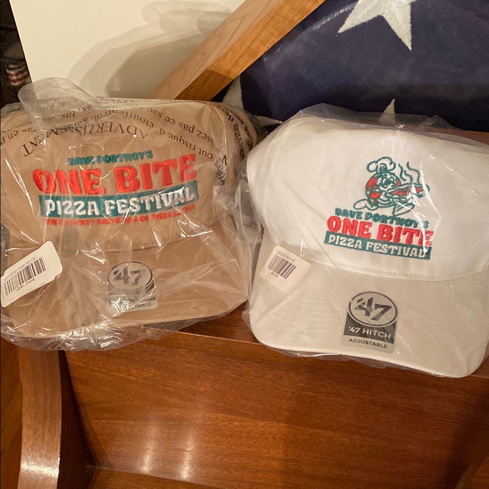 47 Brand One Bite Festival Caps - Tan and White